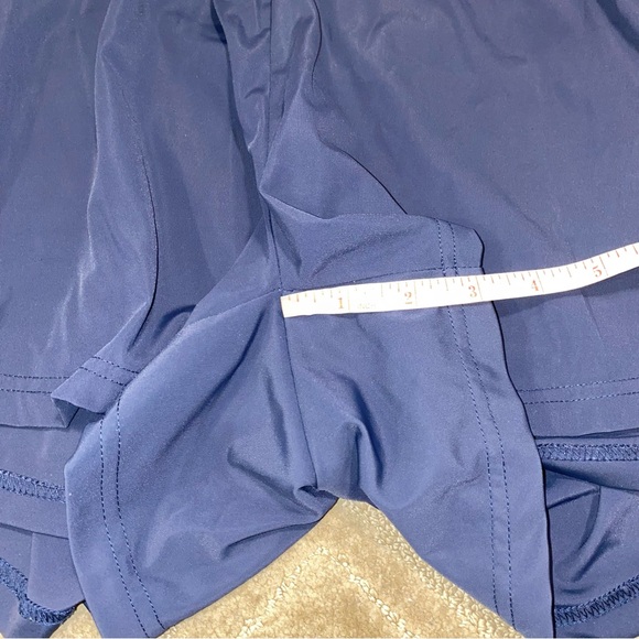 Halara Airy Super High Waisted Cool Touch Yoga Shorts with Pockets in Navy Blue - Picture 8 of 8